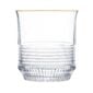 Saint-Louis Crystal Cadence Gold Rim Large Cylindrical Tumbler | Kneen & Co