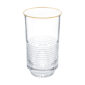 Saint-Louis Crystal Cadence Gold Rim Highball | Kneen & Co