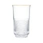 Saint-Louis Crystal Cadence Gold Rim Highball | Kneen & Co