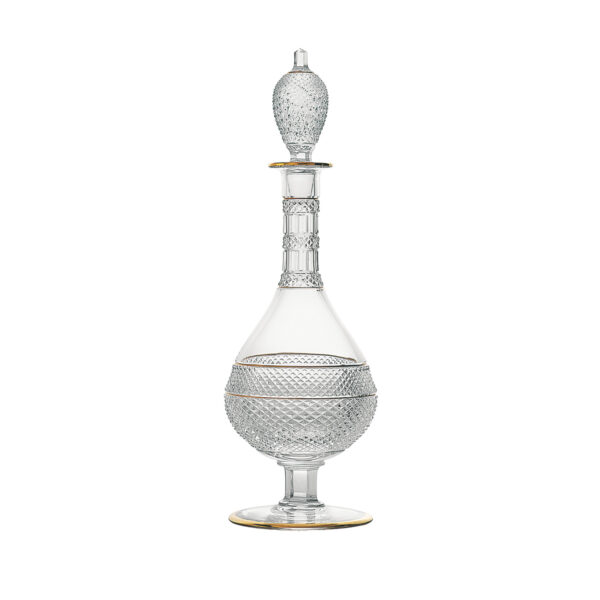 SAINTLOUIS-34103000-Extravagance-Gold-Rim-Wine-Decanter-1200x1200-100KB Saint-Louis Crystal Extravagance Wine Carafe | Kneen & Co