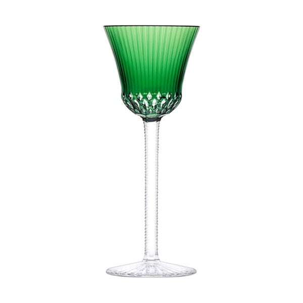 Saint Louis Crystal Apollo Green Colored Hock | Kneen & Co