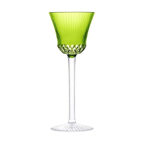 Saint Louis Crystal Apollo Chartreuse Colored Hock | Kneen & Co