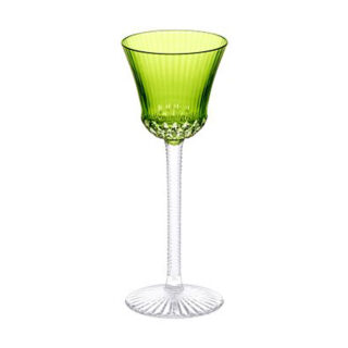 Saint Louis Crystal Apollo Chartreuse Colored Hock | Kneen & Co