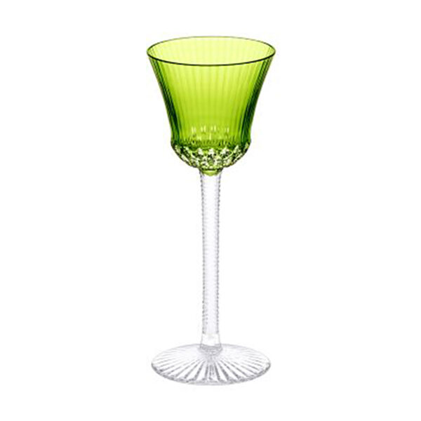 Saint Louis Crystal Apollo Chartreuse Colored Hock | Kneen & Co