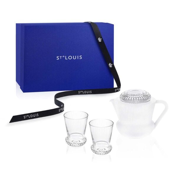 Saint-Louis Crystal Apollo Great Light Tea Set with Gift Box| Kneen & Co