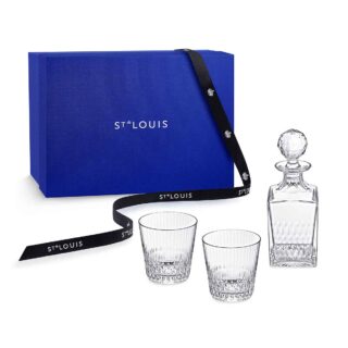 Saint-Louis Crystal Apollo Large Old Fashioned Set with Gift Box| Kneen & Co