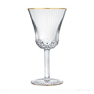 Saint Louis Crystal Apollo Gold Rim American Water Glass No. 1 | Kneen & Co