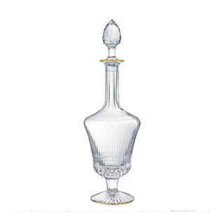 Saint Louis Crystal Apollo Gold Rim Wine Carafe | Kneen & Co