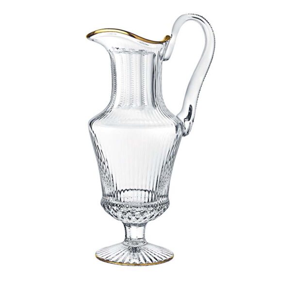 SAINTLOUIS-Apollo-30104000-2-1200x1200-100KB Saint Louis Crystal Apollo Gold Rim Water Jug | Kneen & Co