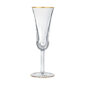 Saint Louis Crystal Apollo Gold Rim Champagne Flute | Kneen & Co