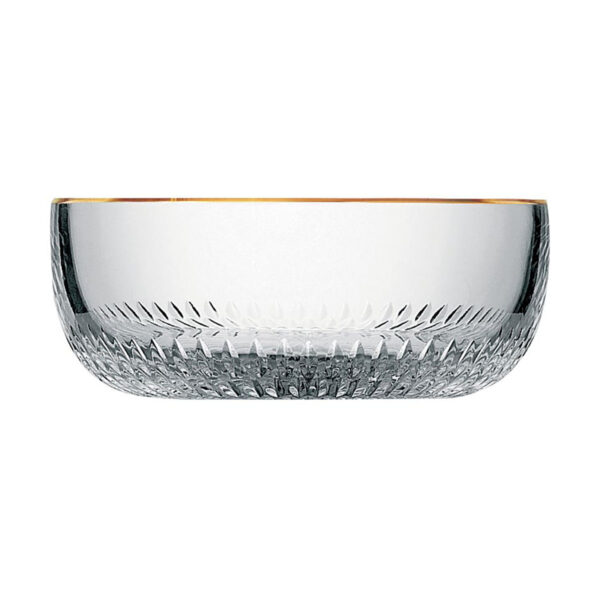 Saint Louis Crystal Apollo Gold Rim Bowl | Kneen & Co