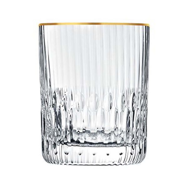 Saint Louis Crystal Apollo Gold Rim Small Cylindrical Tumbler | Kneen & Co