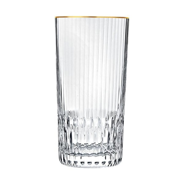 Saint Louis Crystal Apollo Gold Rim Highball | Kneen & Co