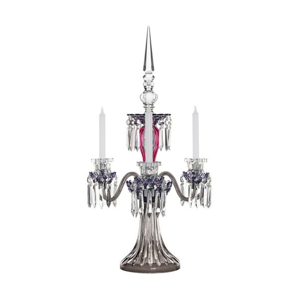 SAINTLOUIS-Arlequin-3V03250J0-1-1200x1200-100KB Saint-Louis Crystal Arlequin Three-Light Candelabra Amethyst and Purple | Kneen & Co
