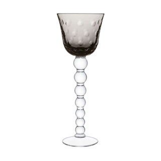 Saint Louis Crystal Bubbles Flannel Grey Colored Hock | Kneen & Co