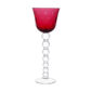 Saint Louis Crystal Bubbles Red Colored Hock | Kneen & Co