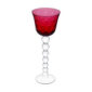 Saint Louis Crystal Bubbles Red Colored Hock | Kneen & Co