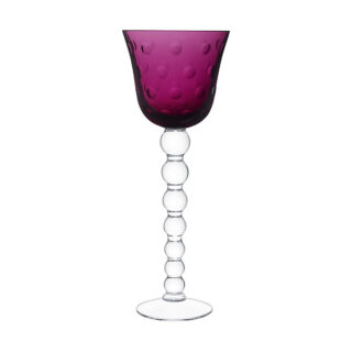 Saint Louis Crystal Bubbles Amethyst Colored Hock | Kneen & Co