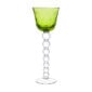 Saint Louis Crystal Bubbles Chartreuse Colored Hock | Kneen & Co