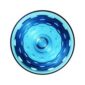 Saint Louis Crystal Bubbles Sky Blue Colored Hock | Kneen & Co