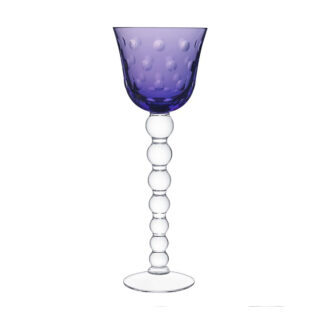 Saint Louis Crystal Bubbles Purple Colored Hock | Kneen & Co