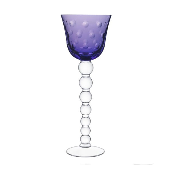 Saint Louis Crystal Bubbles Purple Colored Hock | Kneen & Co