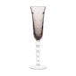Saint Louis Crystal Bubbles Flannel Grey Colored Champagne Flute | Kneen & Co