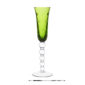Saint Louis Crystal Bubbles Chartreuse Colored Champagne Flute | Kneen & Co
