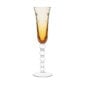 Saint Louis Crystal Bubbles Amber Colored Champagne Flute | Kneen & Co