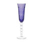 Saint Louis Crystal Bubbles Purple Colored Champagne Flute | Kneen & Co