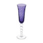 Saint Louis Crystal Bubbles Purple Colored Champagne Flute | Kneen & Co
