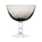 Saint Louis Crystal Bubbles Flannel Grey Colored Footed Cup | Kneen & Co