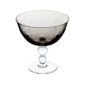 Saint Louis Crystal Bubbles Flannel Grey Colored Footed Cup | Kneen & Co