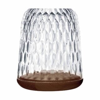 Saint-Louis Crystal Folia Large Hurricane | Kneen & Co