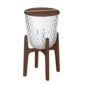 Saint-Louis Crystal Folia Side Table | Kneen & Co