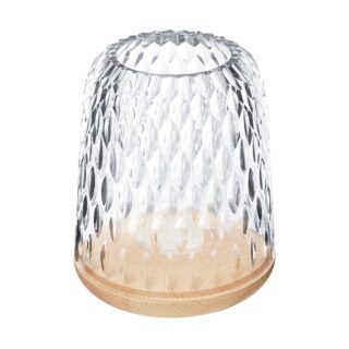 Saint-Louis Crystal Folia Large Hurricane | Kneen & Co