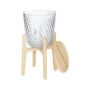 Saint-Louis Crystal Folia Side Table | Kneen & Co