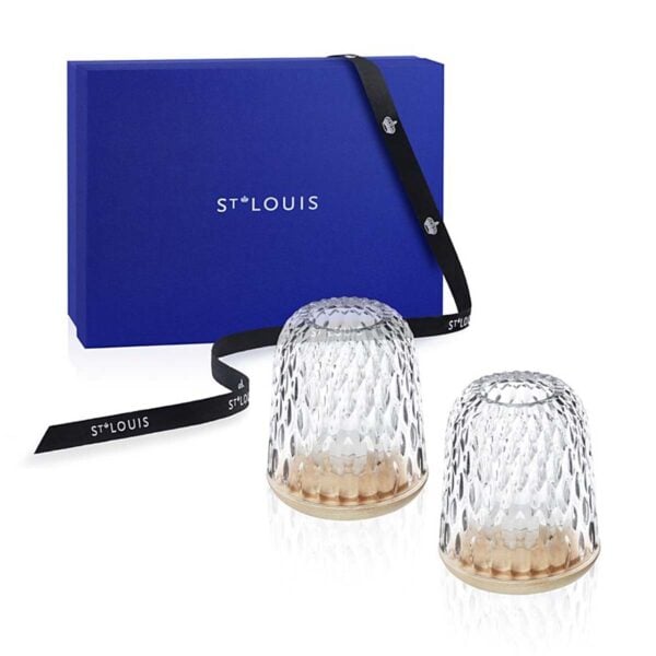 SAINTLOUIS-FoliaOther-15090300-coffret-photophore-clair-rvb-1200x1200-100KB Saint-Louis Crystal Folia Small Hurricane Gift Set | Kneen & Co