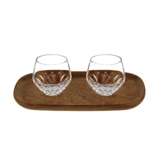 Saint-Louis Crystal Folia Espresso Tumbler Gift Set | Kneen & Co