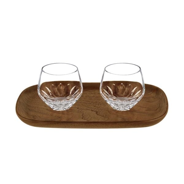 Saint-Louis Crystal Folia Espresso Tumbler Gift Set | Kneen & Co