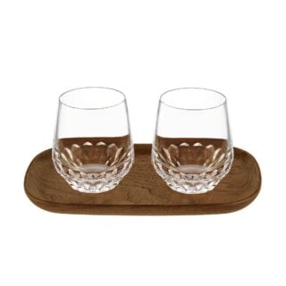 Saint-Louis Crystal Folia Lungo Tumbler Gift Set | Kneen & Co