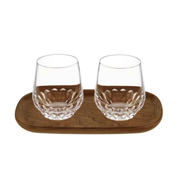 SAINTLOUIS-FoliaOther-15090500-set lungo-diving-1200x1200-100KB Saint-Louis Crystal Folia Lungo Tumbler Gift Set | Kneen & Co