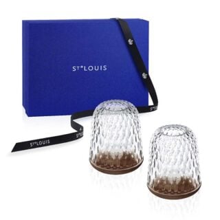 Saint-Louis Crystal Folia Small Hurricane Gift Set | Kneen & Co