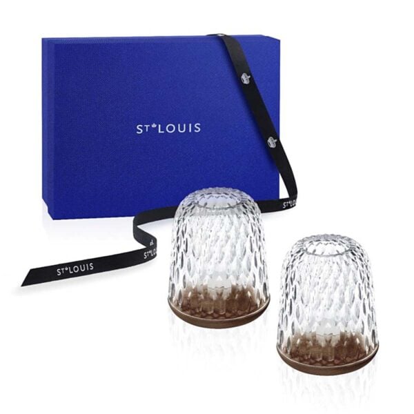Saint-Louis Crystal Folia Small Hurricane Gift Set | Kneen & Co