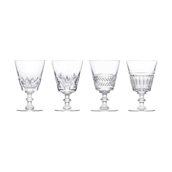 SAINTLOUIS-GalerieRoyale-62057100-Galerie-des-Reines-Coffret-4-Verres-RVB-1200x1200-100KB Saint-Louis Crystal Galerie Royale Water Glasses | Kneen & Co