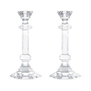 Saint-Louis Crystal Jardy Large Candlesticks Set of 2 | Kneen & Co