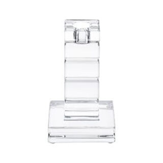 Saint-Louis Crystal Oxymore Adiante Small Square Candlestick | Kneen & Co