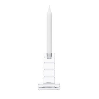 Saint-Louis Crystal Oxymore Adiante Small Square Candlestick | Kneen & Co