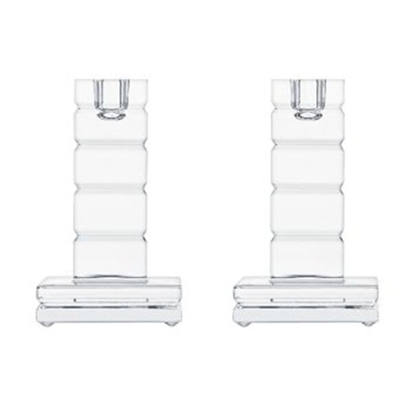 SAINTLOUIS-Oxymore-43008000-coffret-duo-bougeoir-adiante-1200x1200-100KB Saint-Louis Crystal Oxymore Adiante Small Square Candlestick Gift set of 2 | Kneen & Co