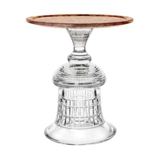 Saint-Louis Crystal Quadrille Pedestal Table | Kneen & Co